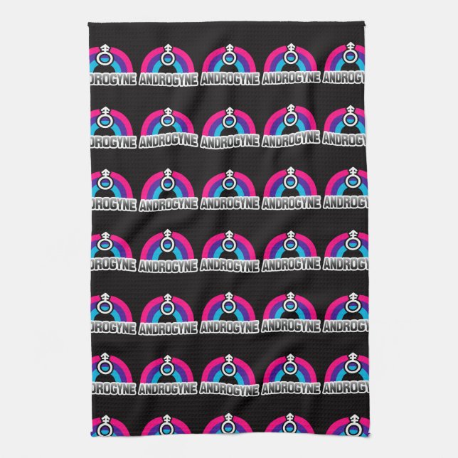 Androgyne Pride Tea Towel (Vertical)
