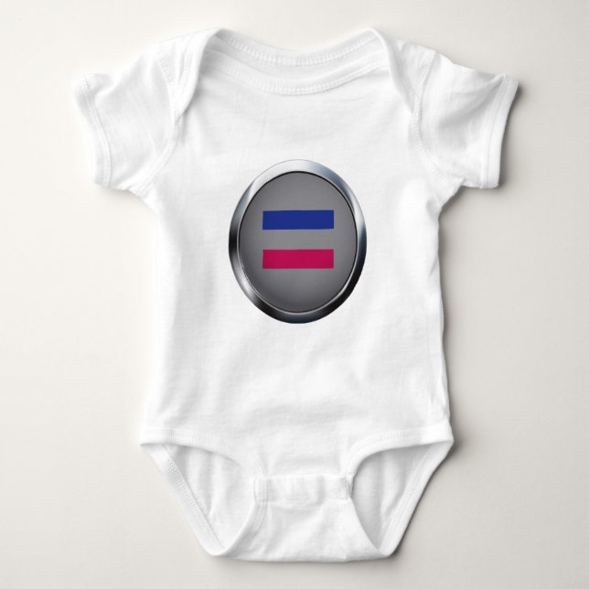 ANDROGYNOUS MEDALLION BABY BODYSUIT (Front)