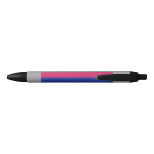 ANDROGYNOUS PRIDE FLAG BLACK INK PEN