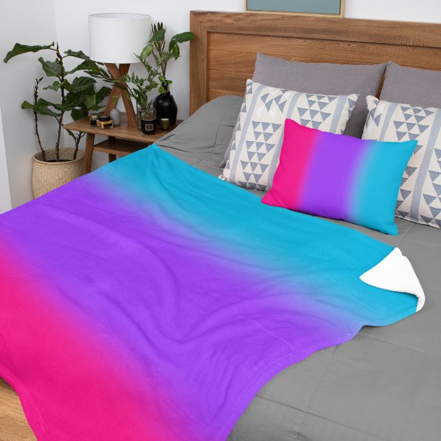 Androgynous Pride Gradient - Gift for Androgynous  Sherpa Blanket (Creator Uploaded)