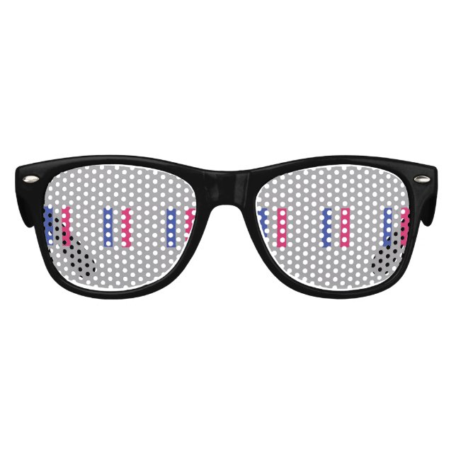 ANDROGYNOUS PRIDE PATTERN KIDS SUNGLASSES (Front)