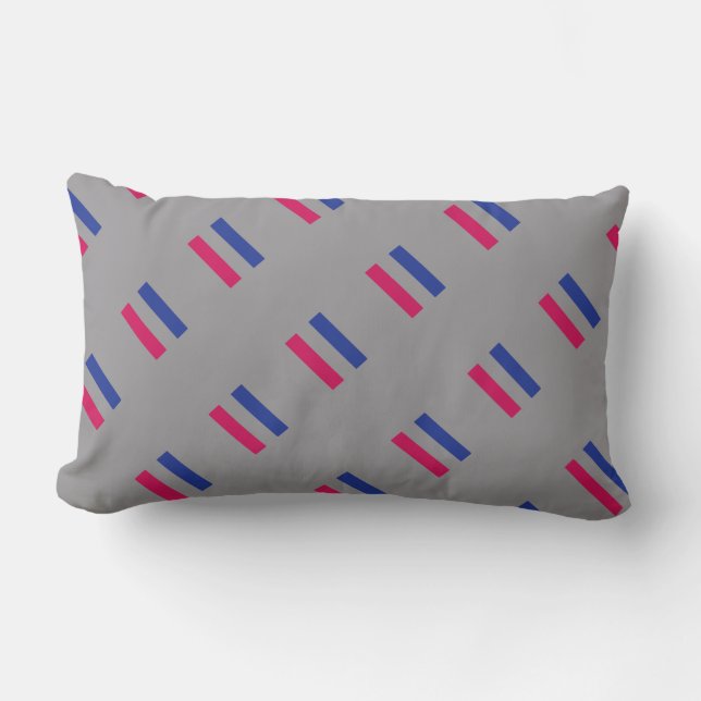 ANDROGYNOUS PRIDE PATTERN LUMBAR CUSHION (Front)