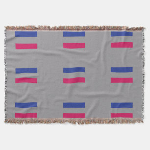 ANDROGYNOUS PRIDE PATTERN THROW BLANKET