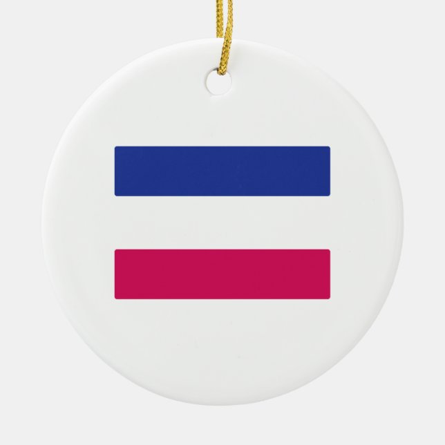 ANDROGYNOUS SYMBOL CERAMIC TREE DECORATION (Front)