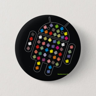 Android 6 Cm Round Badge