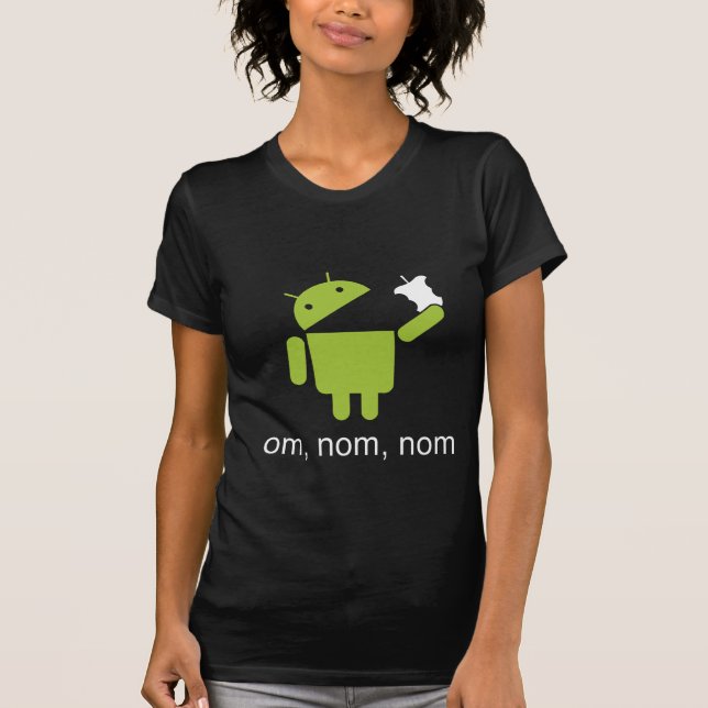 android > apple (dark shirt) T-Shirt (Front)