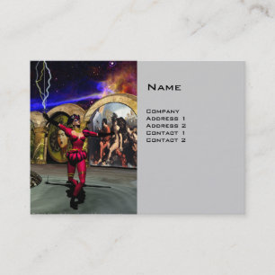 ANDROID BALLET , Grey Science Fiction Business Card