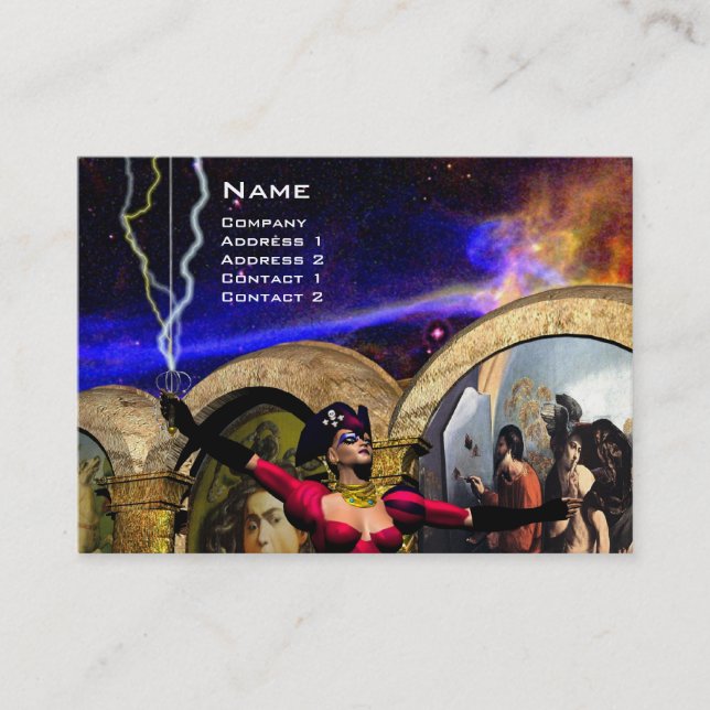 ANDROID BALLET , Science Fiction Business Card (Front)