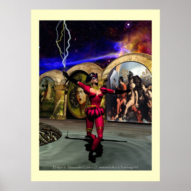 ANDROID BALLET , Science Fiction Poster (Front)
