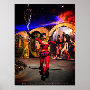 ANDROID BALLET , Science Fiction Poster