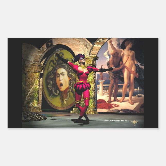 ANDROID BALLET , Science Fiction Rectangular Sticker (Front)