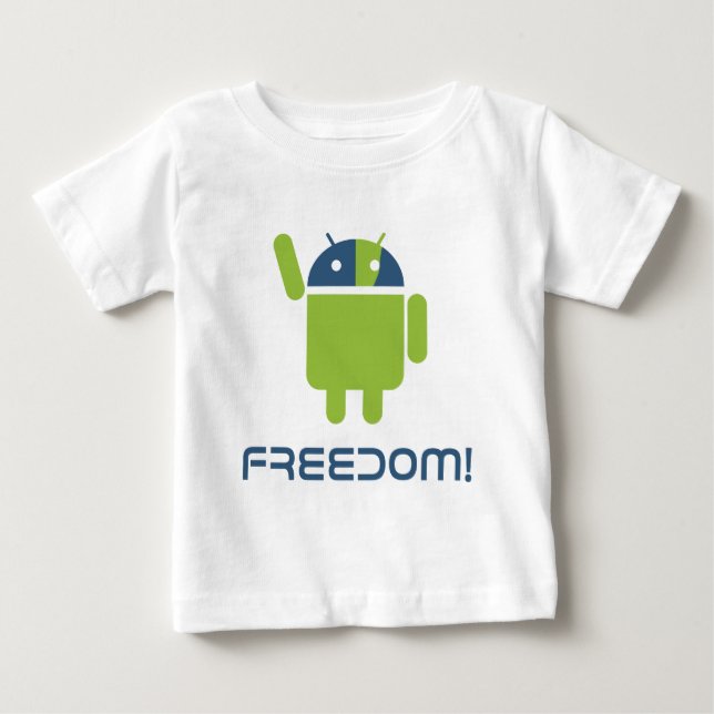 Android=Freedom Baby T-Shirt (Front)