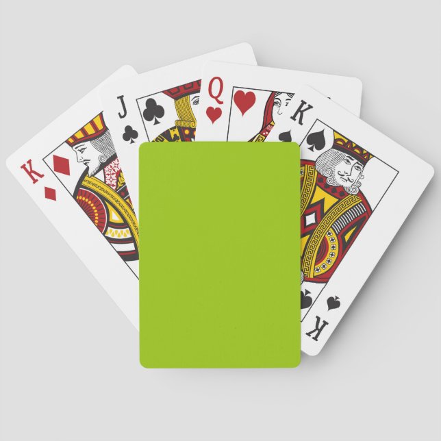 Android Green Colour Ready to Customise if you lik Playing Cards (Back)