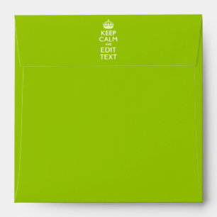 Android Green Keep Calm And Your Text Envelopes