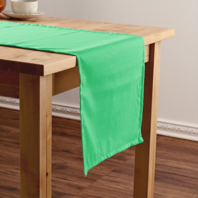 Android green (solid colour)  short table runner (In Situ)