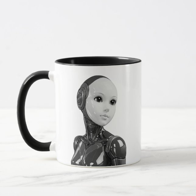 Android Humanoid Portrait Mug (Left)