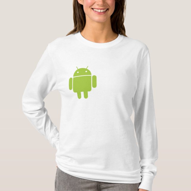 Android Ladies' Fitted Hoodie T-Shirt (Front)