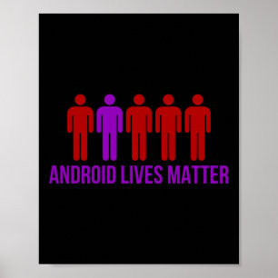 Android Lives Sticker  Poster