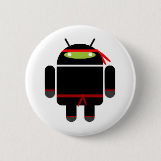 Android Ninja 6 Cm Round Badge