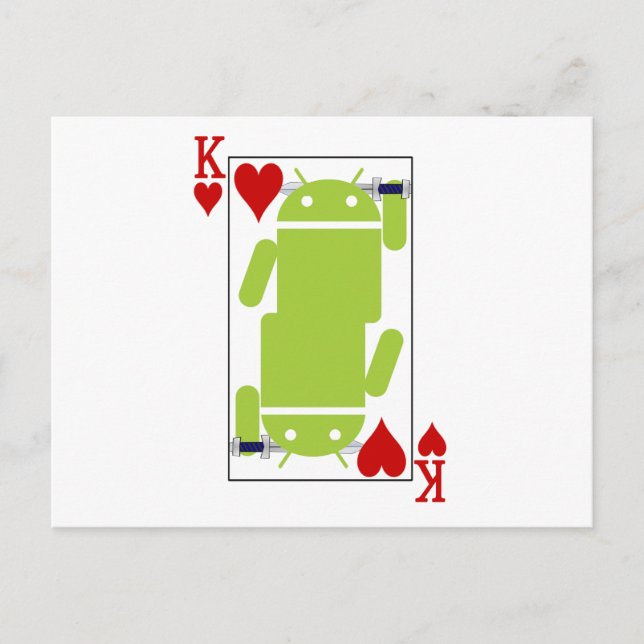 Android of Hearts Postcard (Front)