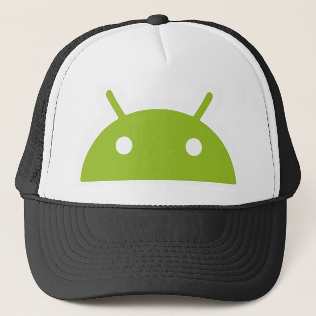 Android Peeking Trucker Hat (Front)