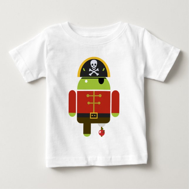 Android Pirate - Andy Baby T-Shirt (Front)