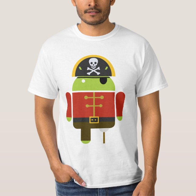 Android Pirate T-Shirt (Front)
