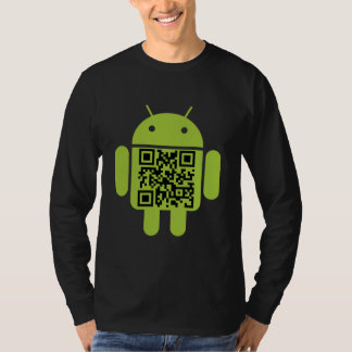 Android QR Code Men's Long Sleeve T-Shirt