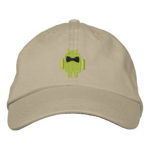 Android Robot Formal Gala Bowtie Embroidery Embroidered Hat