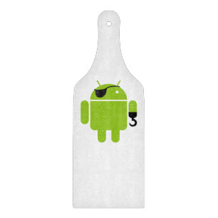 Android Robot Icon as a Pirate Cutting Board