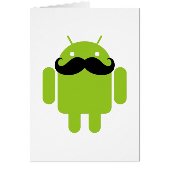 Android Robot Mustache (Front)
