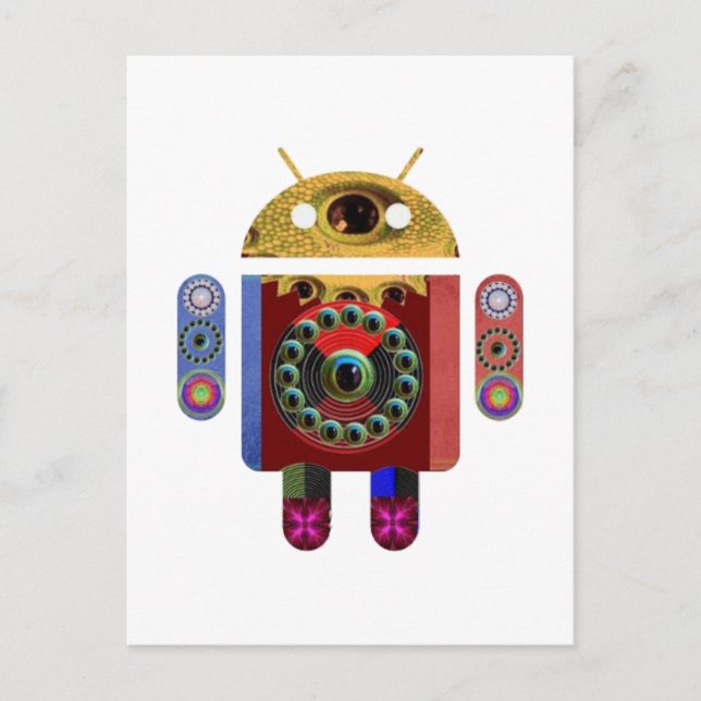 ANDROID Robot Postcard (Front)