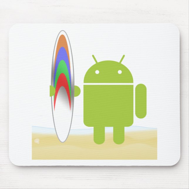 Android Surfer Mouse Pad (Front)