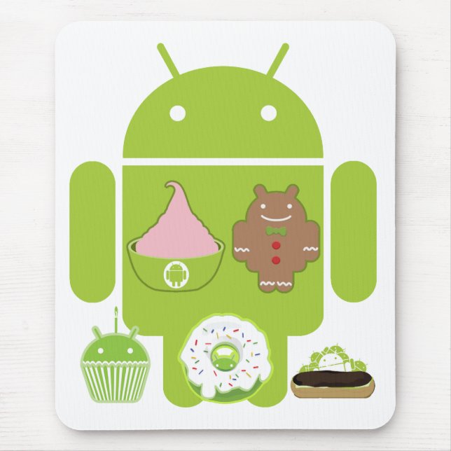 Android Versions Mouse Pad (Front)