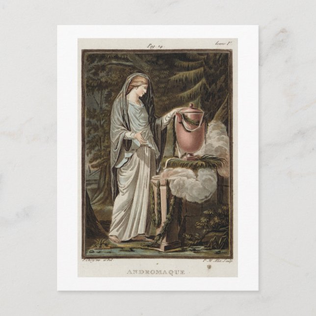 Andromache, costume for 'Andromache' by Jean Racin Postcard (Front)