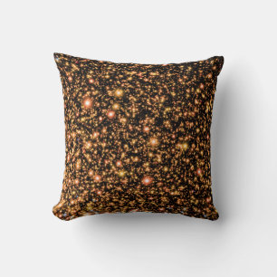 Andromeda Black Hole Gold Stars - Artist Concept Cushion