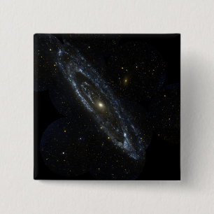Andromeda Galaxy 15 Cm Square Badge