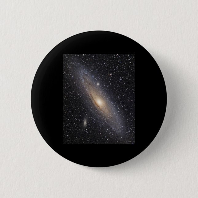 Andromeda Galaxy 6 Cm Round Badge (Front)