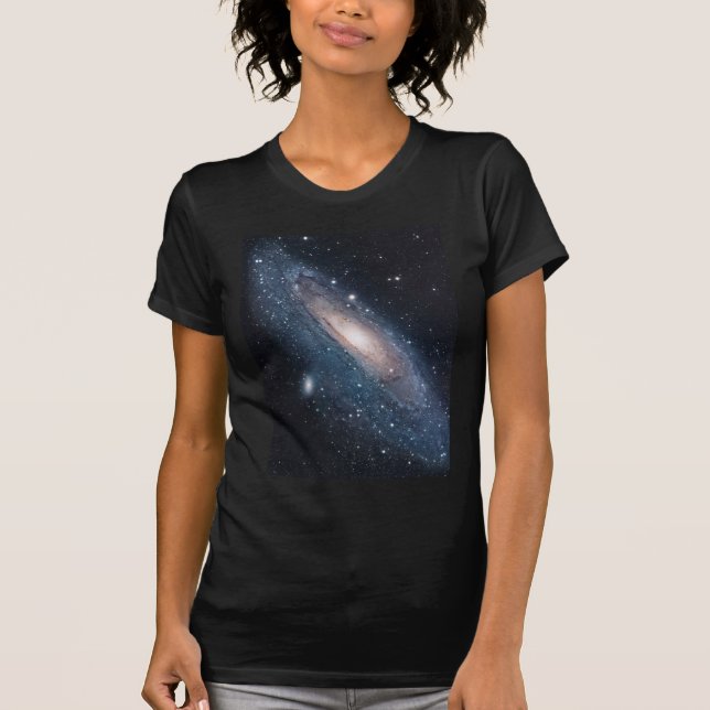 andromeda galaxy milky way cosmos universe T-Shirt (Front)