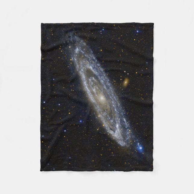 Andromeda Galaxy Starry Sky Fleece Blanket (Front)