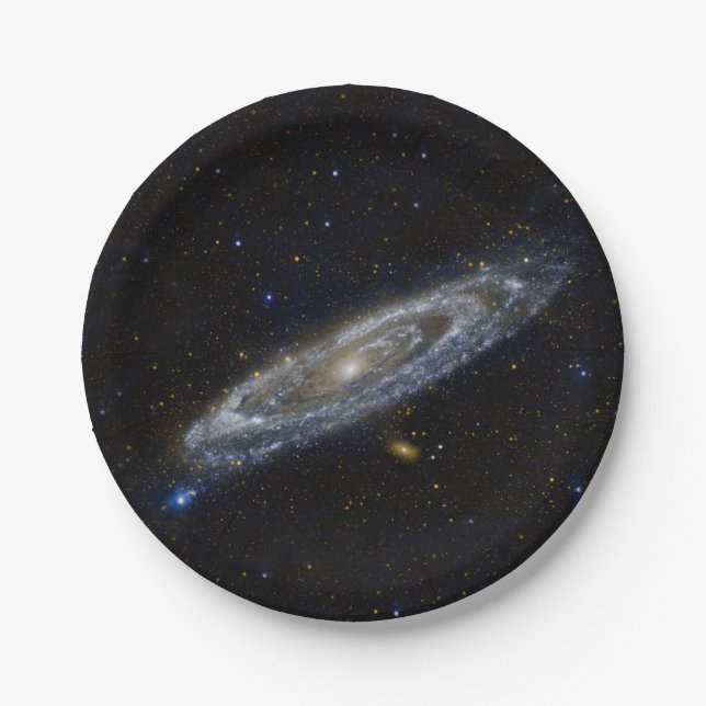Andromeda Galaxy Starry Sky Paper Plate (Front)