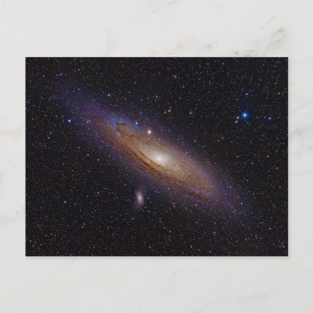 Andromeda Galaxy Taken with Hydrogen Alpha Filter Postcard (Front)
