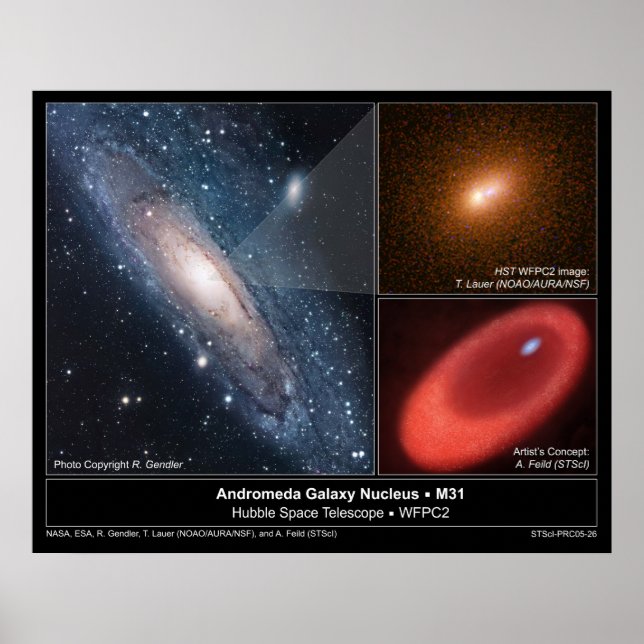 AndromedaGalaxyNucleus-M31-2005-26 Poster (Front)