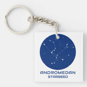 Andromedan Starseed Keychain – Blue & White