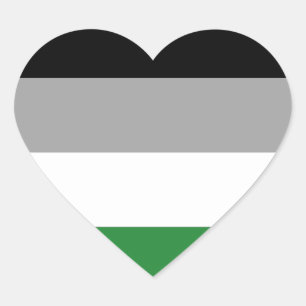 Androphilia Pride Flag Heart Sticker