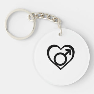ANDROPHILIA SYMBOL -.png Key Ring