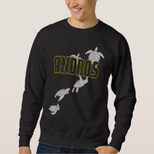 Andros Sea Turtles Scuba Diving With Turtles Sweatshirt