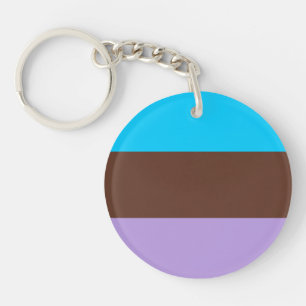 Androsexual Pride Flag Key Ring