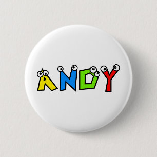 Andy 6 Cm Round Badge