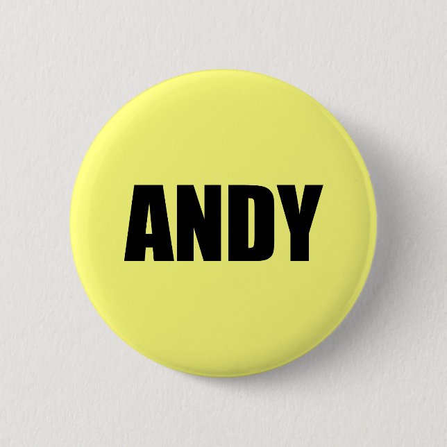 Andy 6 Cm Round Badge (Front)